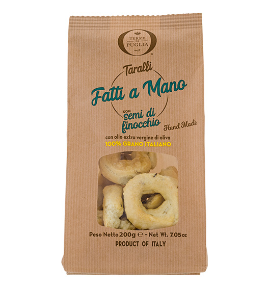 Handgemachte Taralli mit Fenchelsamen